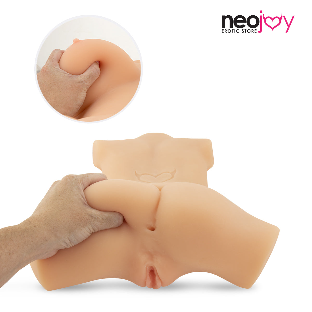 Neojoy Candy Cummin Realistic Sex Doll Vagina and Ass TPE Flesh - Medium - 7.5Kg