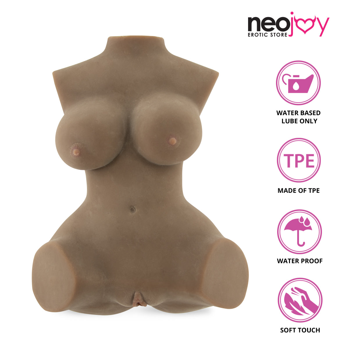 Geiko M Sex Love Doll (Brown) 8.9KG - TPE - 45cm - Brown
