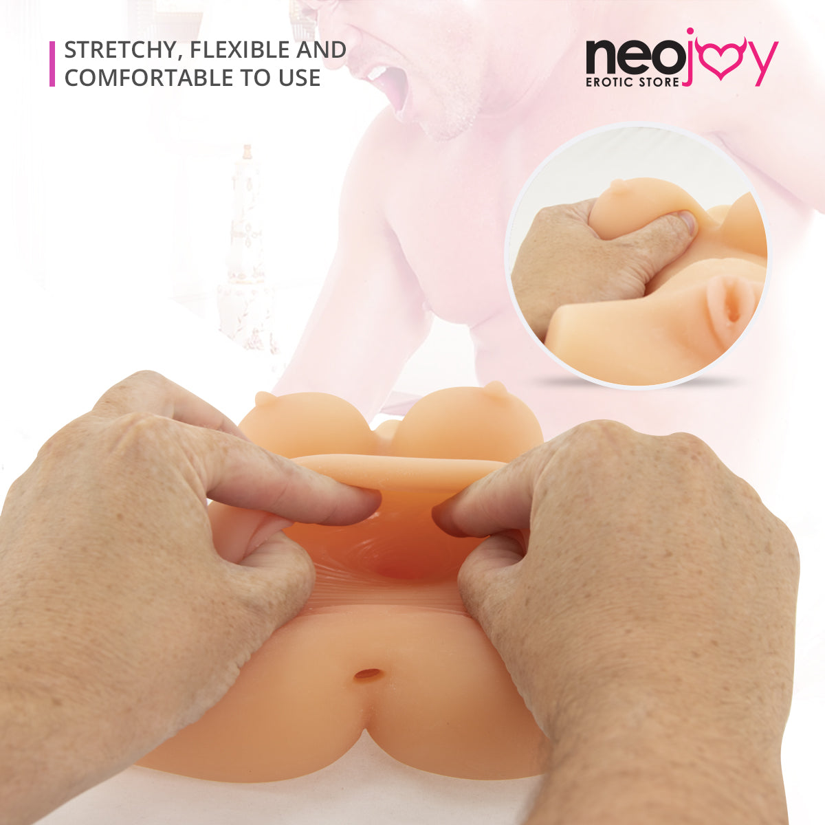 Neojoy Candy Cummin Realistic Sex Doll with Ass & Pussy TPE Flesh - Small 2Kg