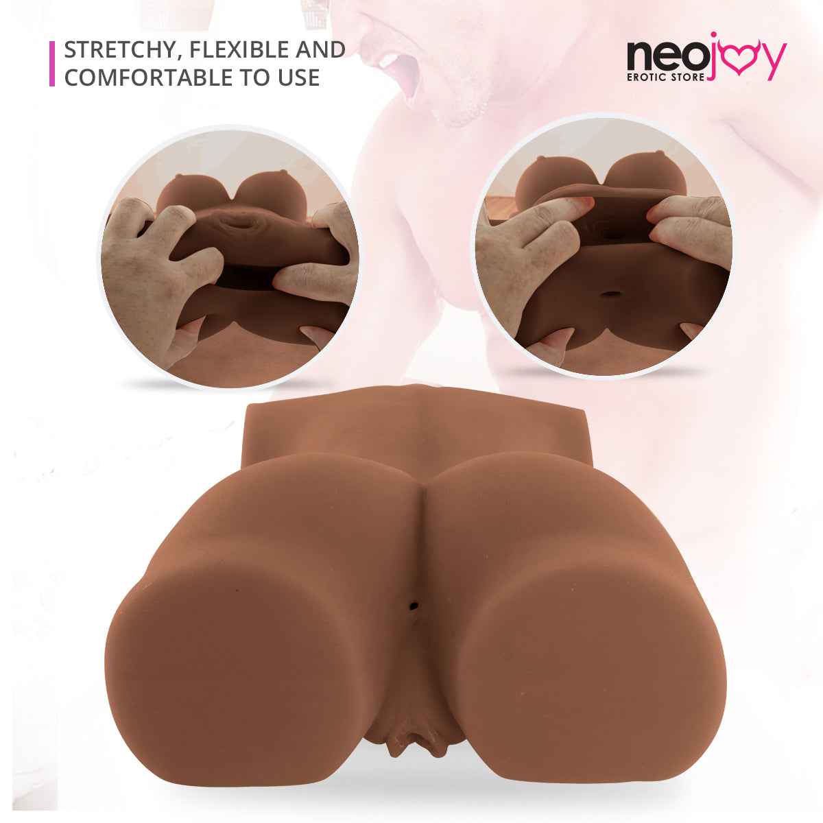 Nicki Sex Love Doll TPE with Realistic Ass and Vagina -Brown- Medium 5.5kg