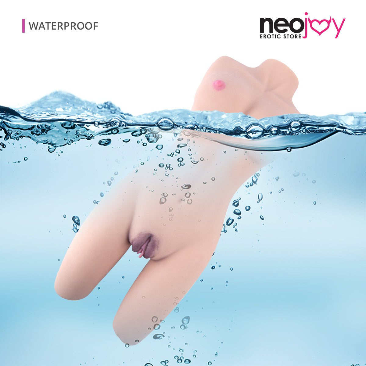 Neojoy - Big half body Sex Torso with Flexible Skeleton - Skin - 7.5Kg