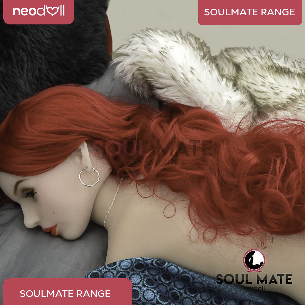 Soulmate Dolls - Kimberly Head With Sex Doll Torso - White