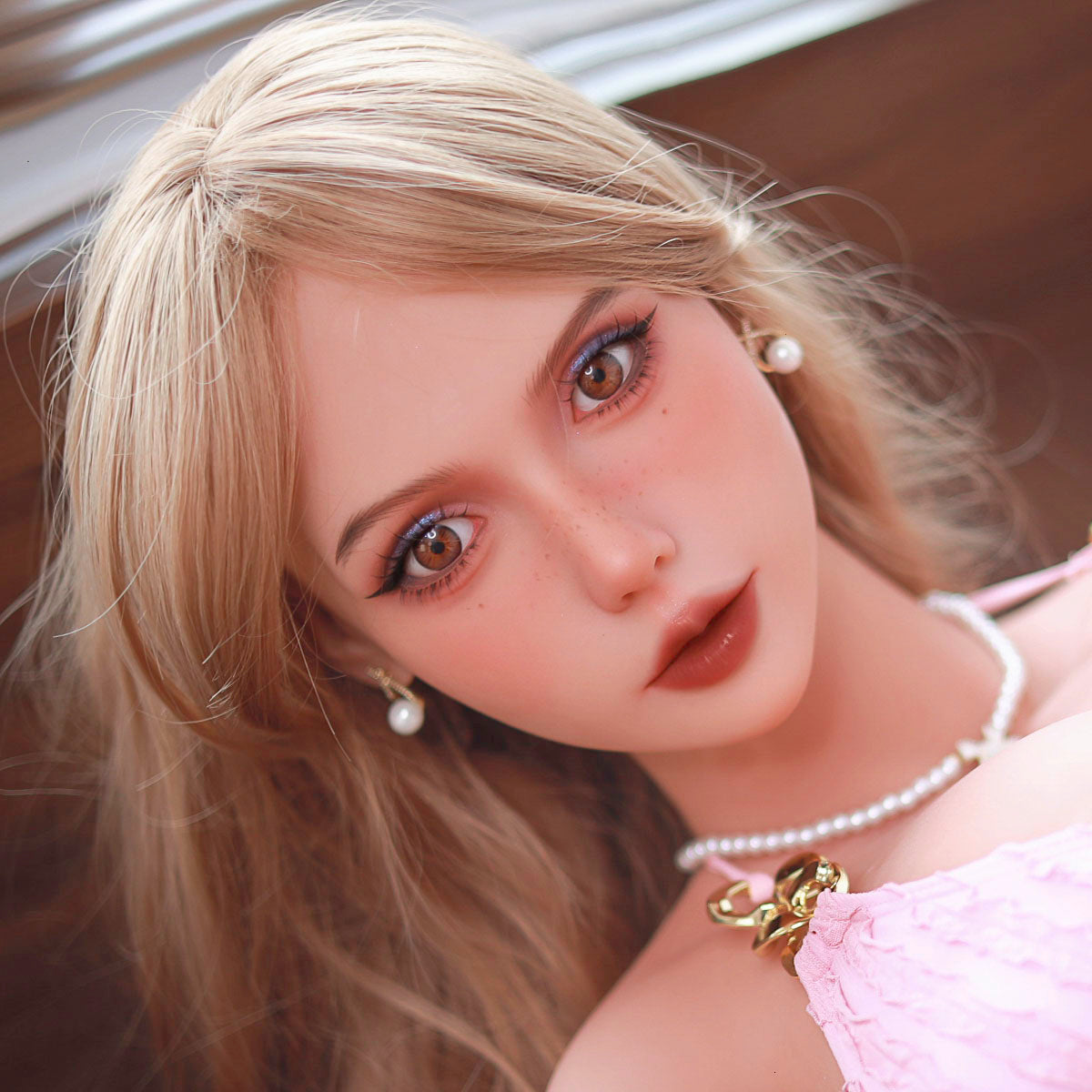 Fire Doll - Courtney - Sex Doll Head - Light Tan
