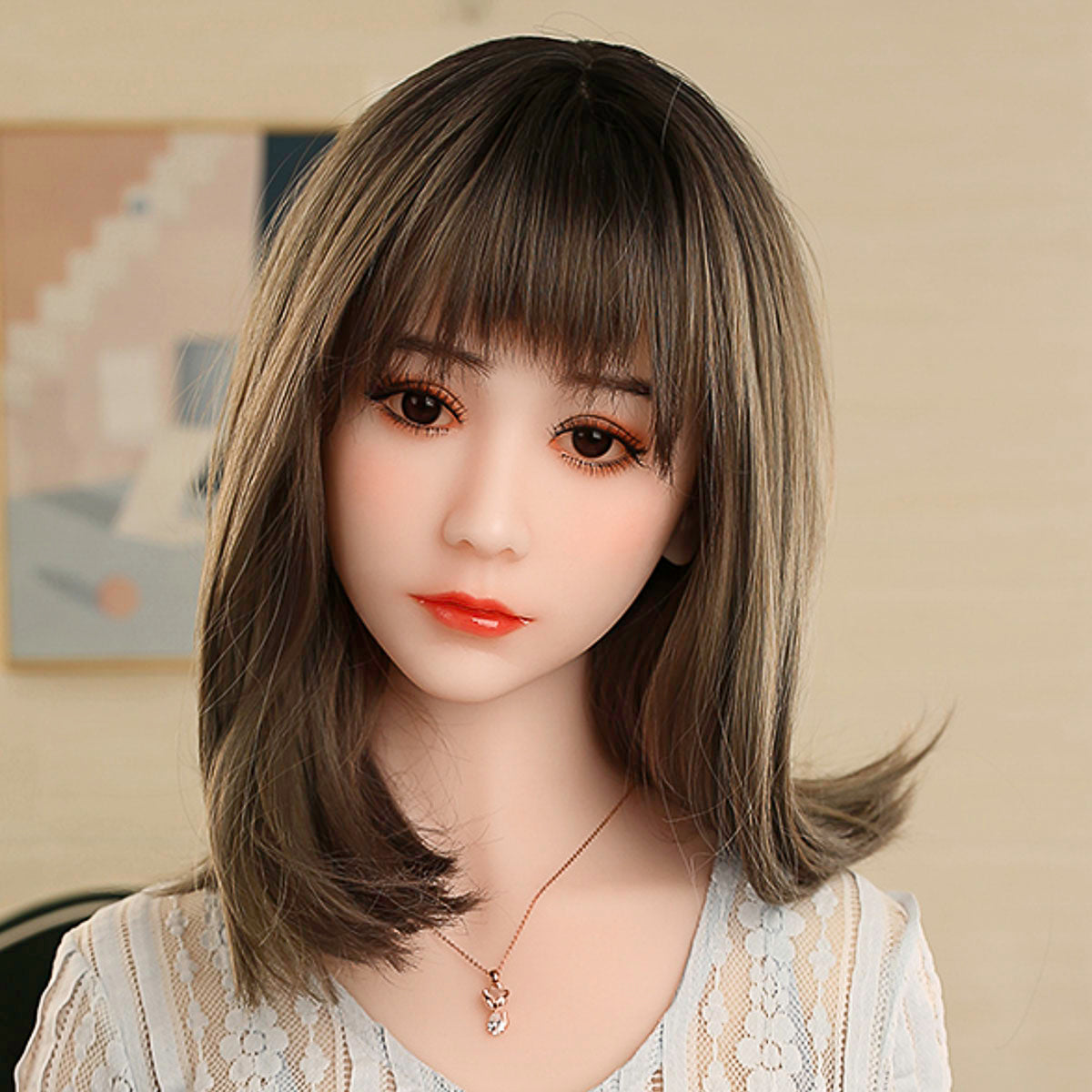 Firedoll - Ayumi - Sex Doll Head - M16 Compatible - Natural