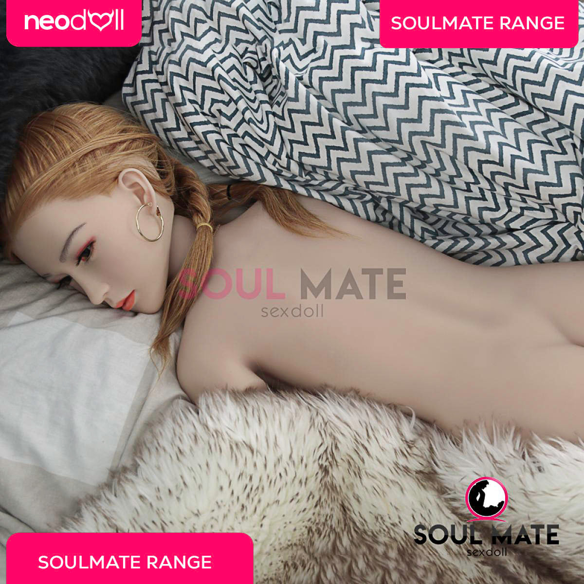 Soulmate Dolls - Silicone Daniela Head With Sex Doll Torso - White