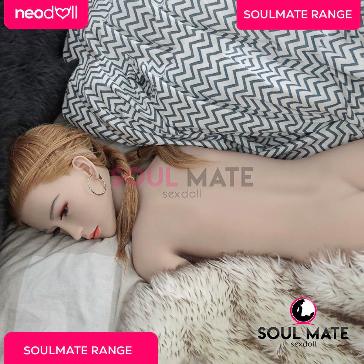 Soulmate Dolls - Silicone Daniela Head With Sex Doll Torso - White