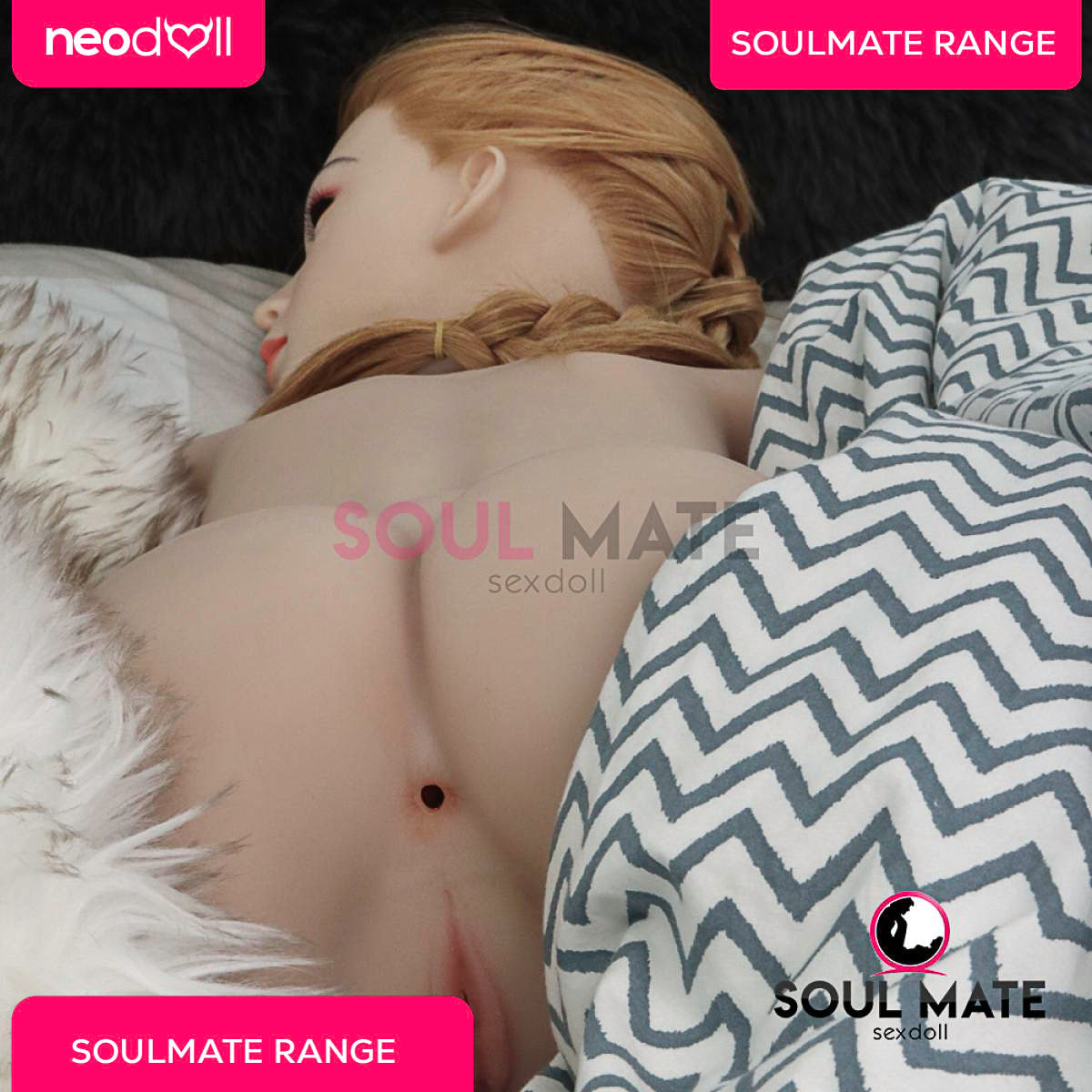 Soulmate Dolls - Silicone Daniela Head With Sex Doll Torso - White