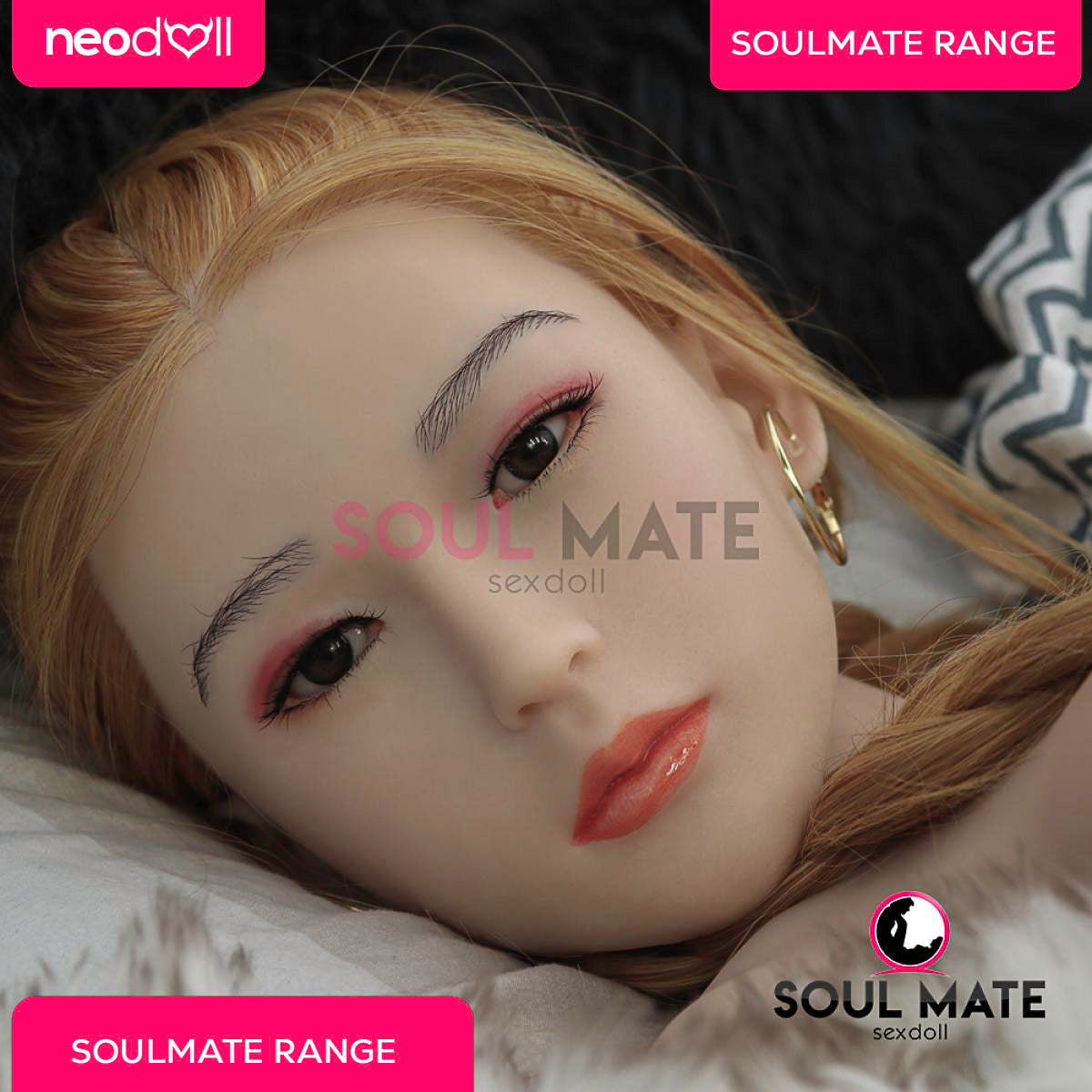 Soulmate Dolls - Silicone Daniela Head With Sex Doll Torso - White