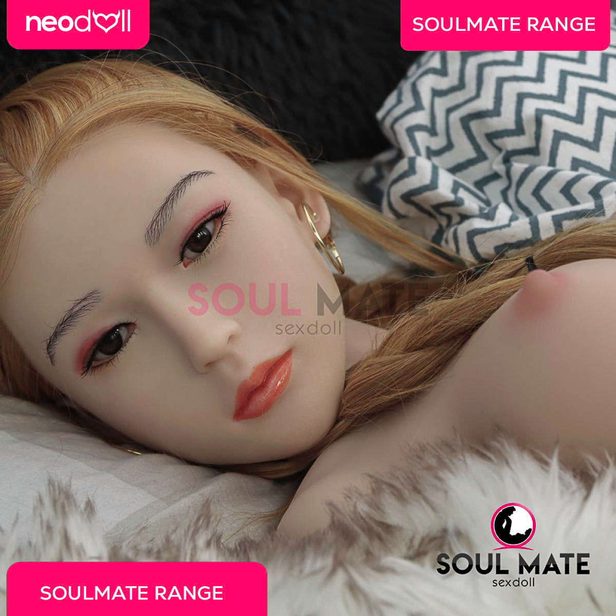 Soulmate Dolls - Silicone Daniela Head With Sex Doll Torso - White