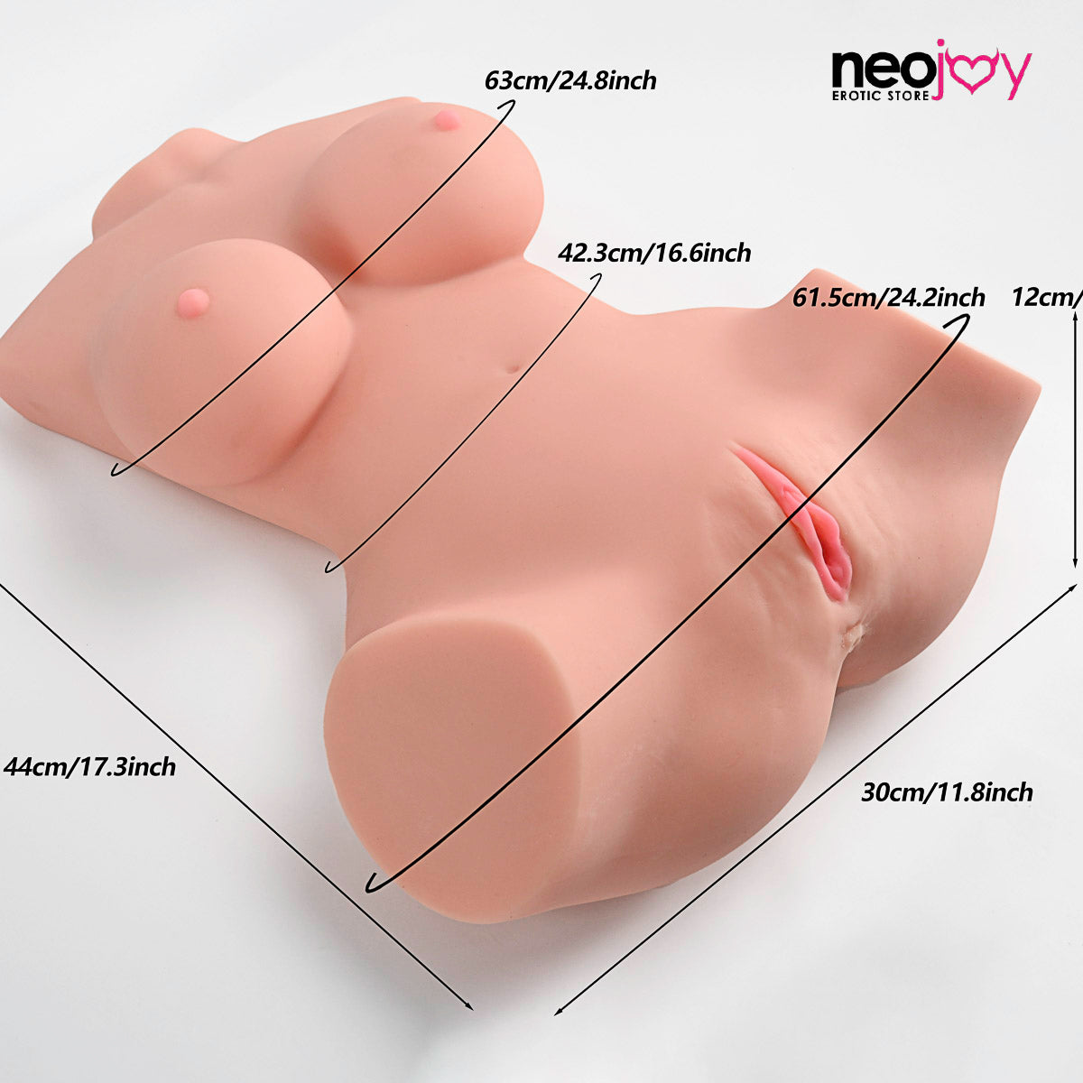Neojoy Geiko Vagina Sex Doll TPE with Realistic Ass - Medium 8.9kg