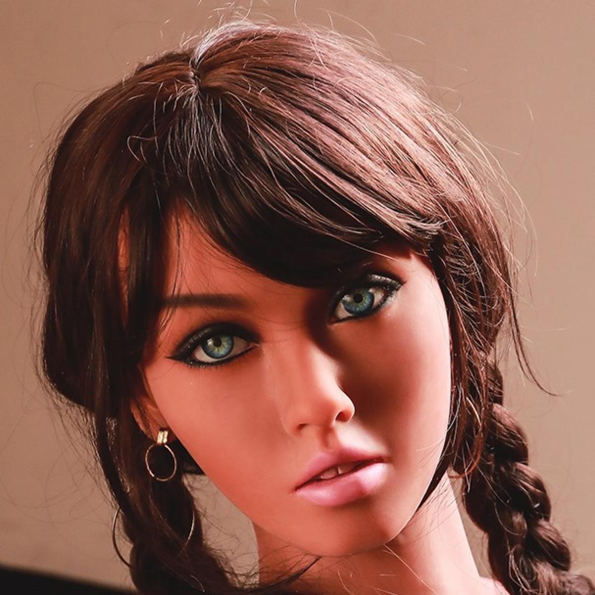 Neodoll Stepsister Mckenna Head - Sex Doll Head - M16 Compatible - Tan - Lucidtoys
