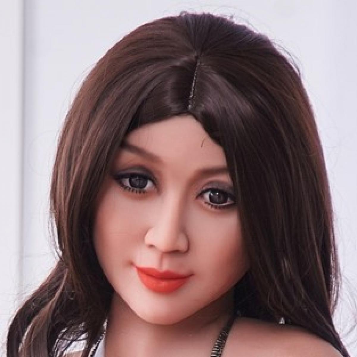 Neodoll Racy Xiu - Sex Doll Head - M16 Compatible - Brown - Lucidtoys