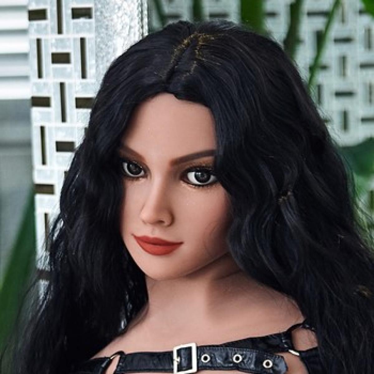 Neodoll Racy Hellen - Sex Doll Head - M16 Compatible - Brown - Lucidtoys