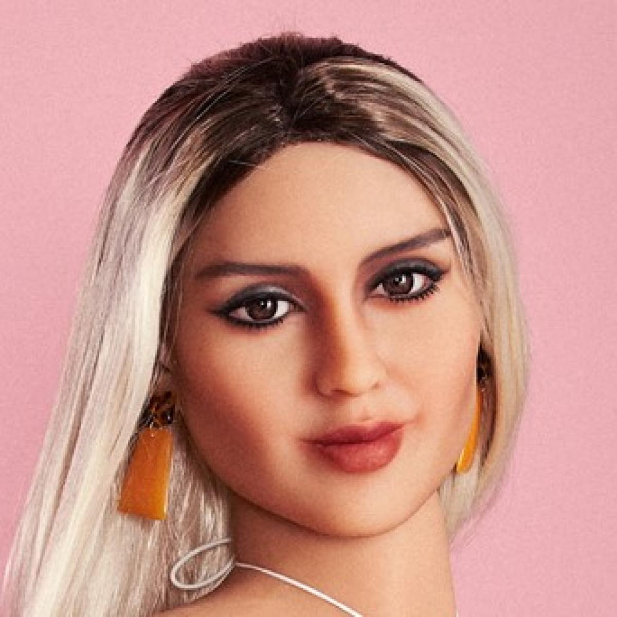 Neodoll Racy Jessica - Sex Doll Head - M16 Compatible - Tan - Lucidtoys