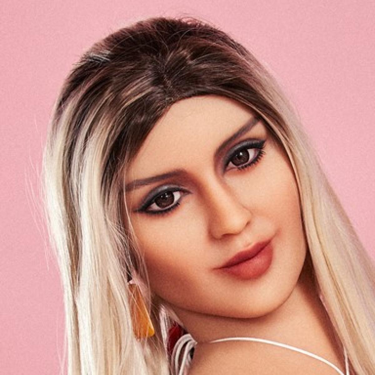 Neodoll Racy Jessica - Sex Doll Head - M16 Compatible - Tan - Lucidtoys