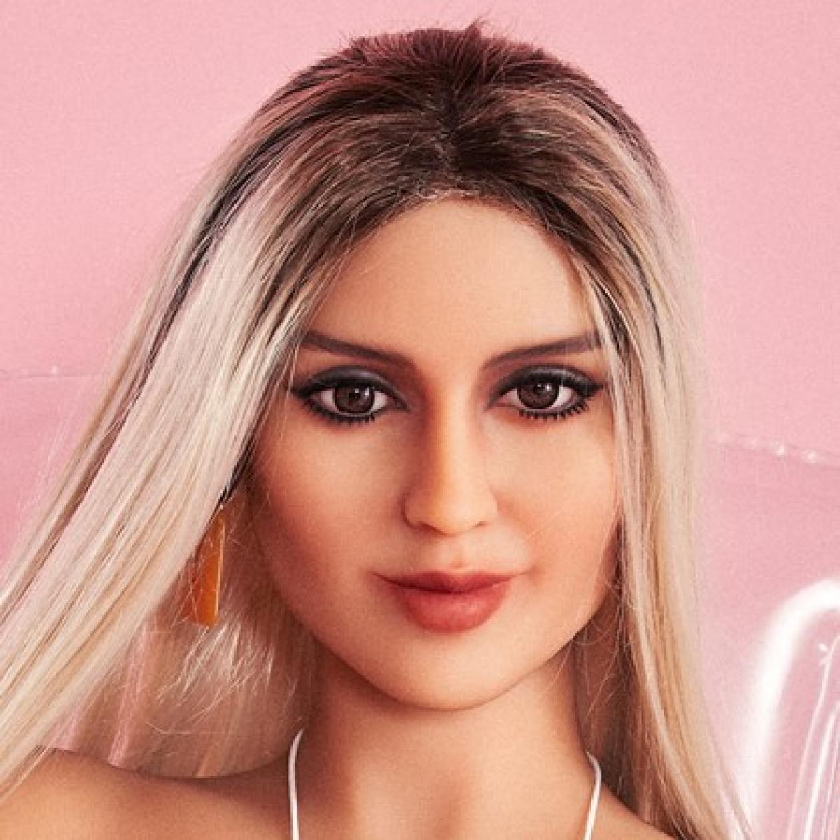 Neodoll Racy Jessica - Sex Doll Head - M16 Compatible - Tan - Lucidtoys