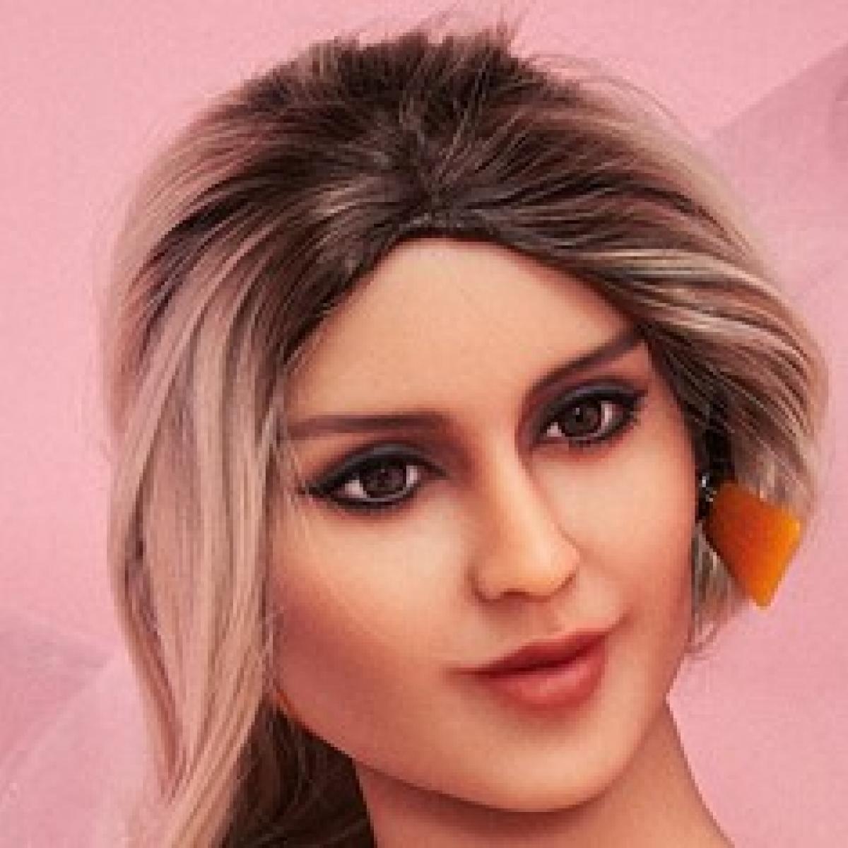Neodoll Racy Jessica - Sex Doll Head - M16 Compatible - Tan - Lucidtoys