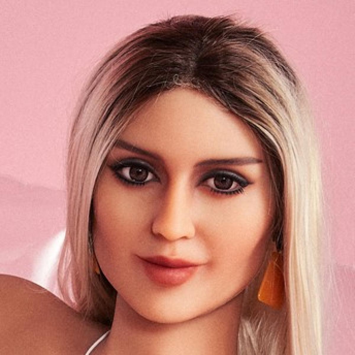 Neodoll Racy Jessica - Sex Doll Head - M16 Compatible - Tan - Lucidtoys