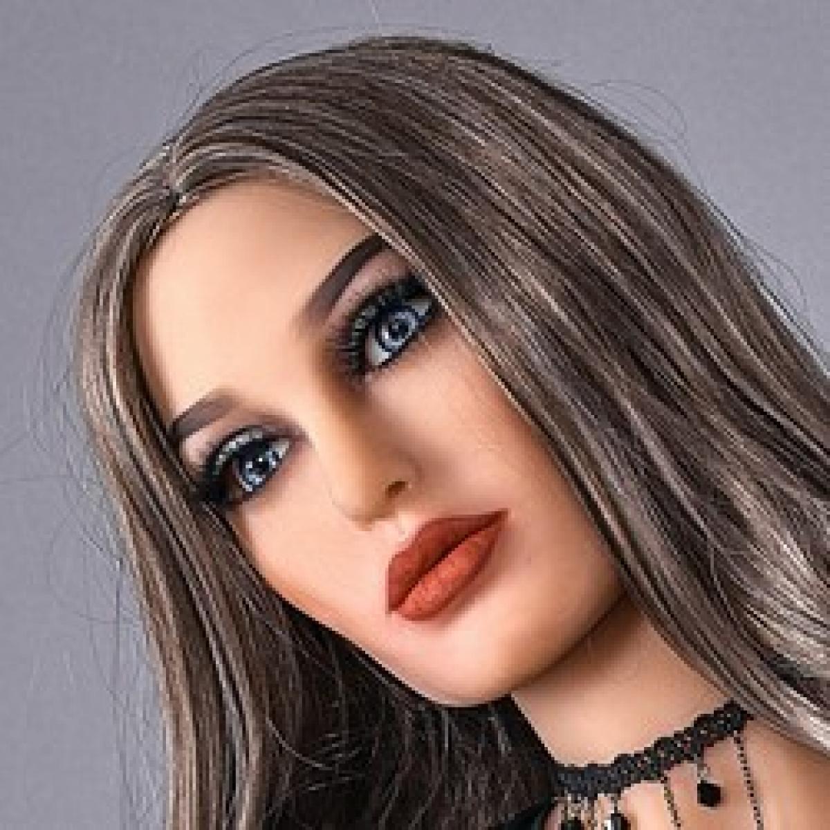 Neodoll Racy Mia - Sex Doll Head - M16 Compatible - Tan - Lucidtoys