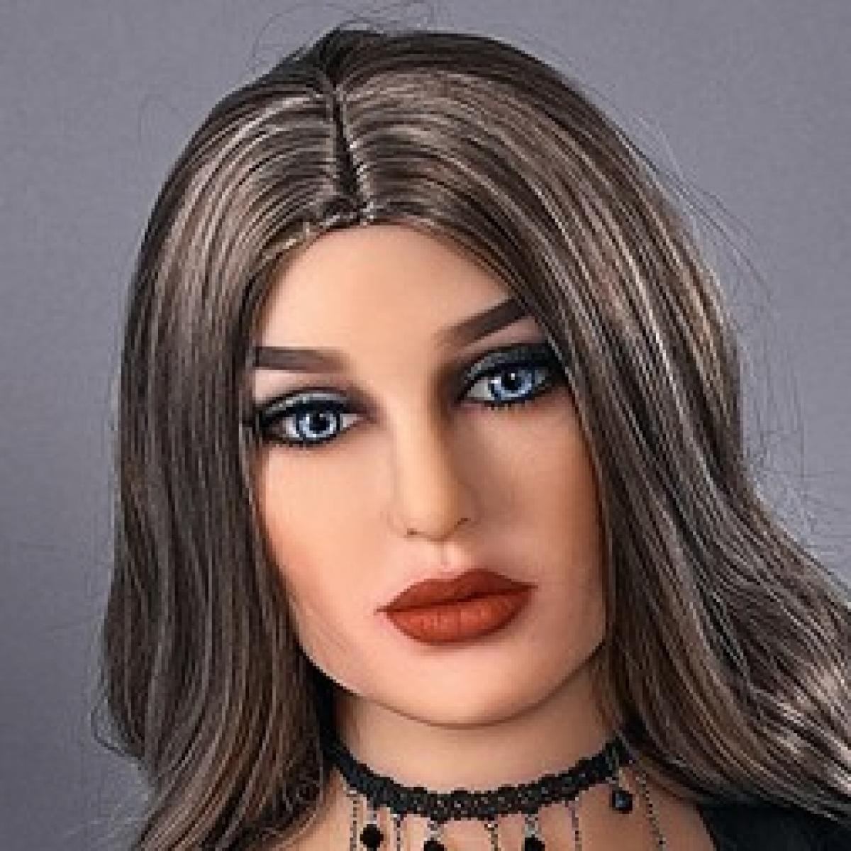 Neodoll Racy Mia - Sex Doll Head - M16 Compatible - Tan - Lucidtoys