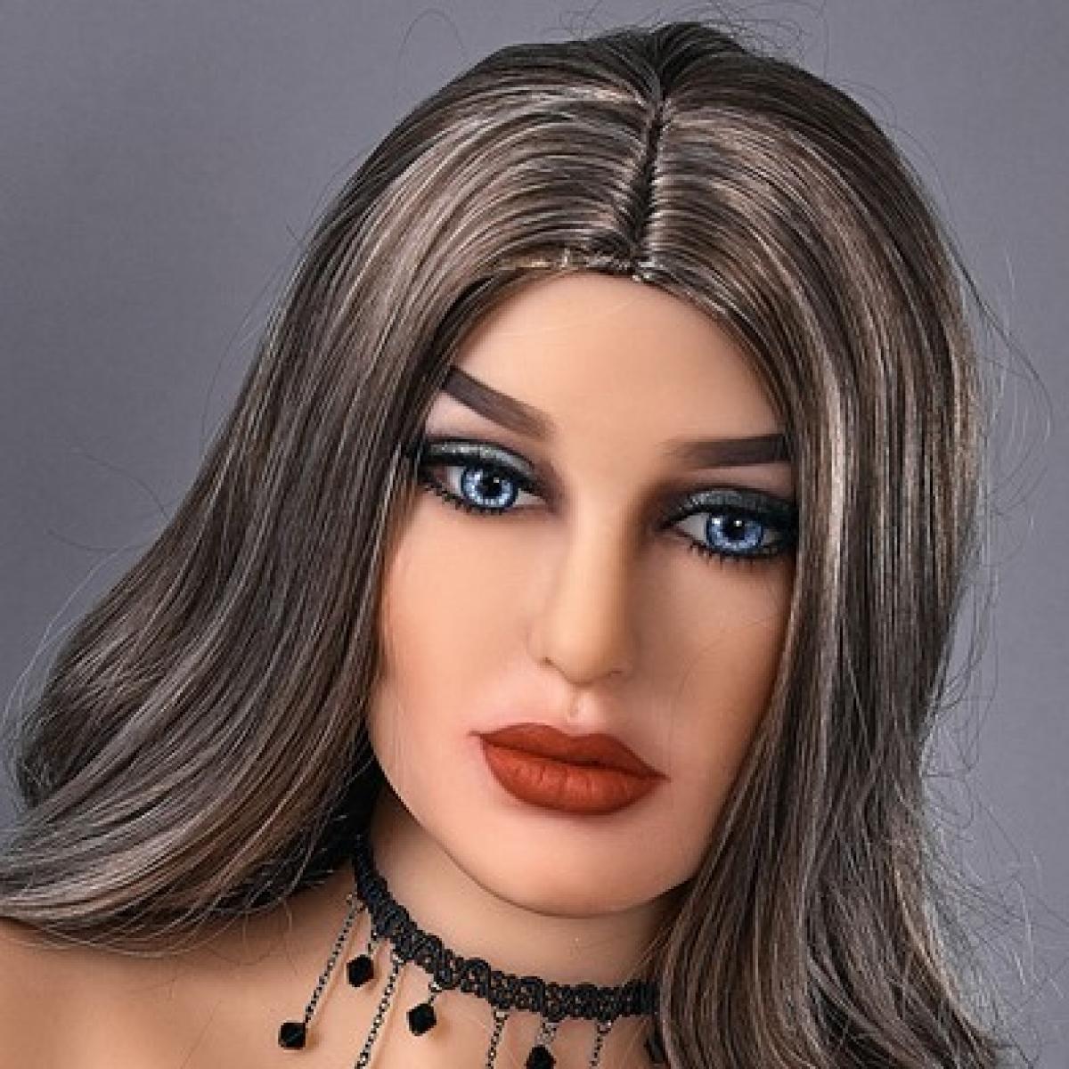 Neodoll Racy Mia - Sex Doll Head - M16 Compatible - Tan - Lucidtoys