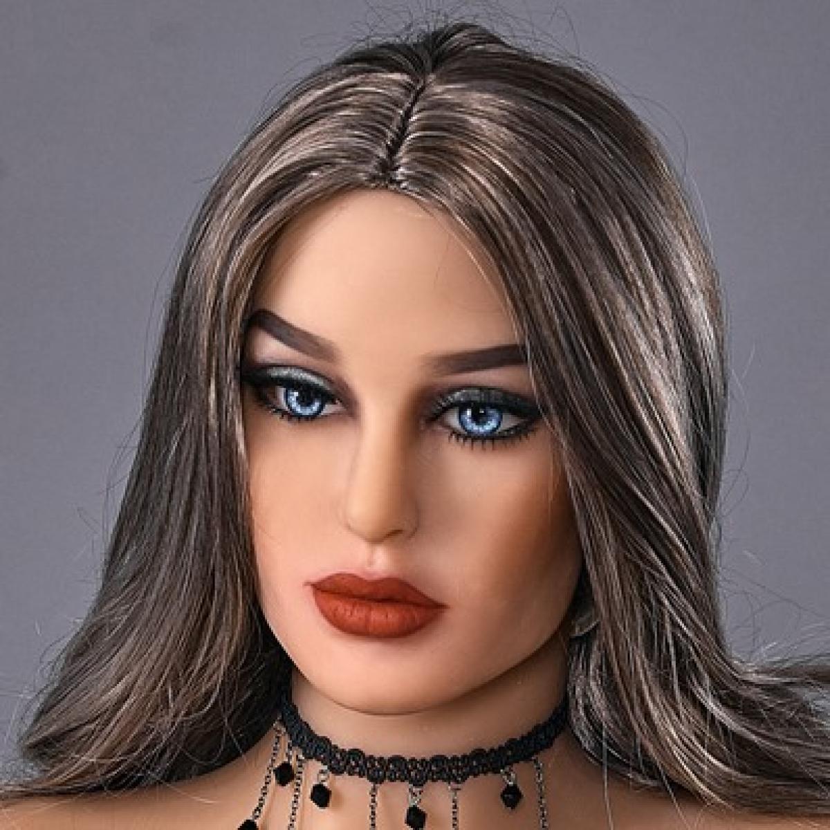 Neodoll Racy Mia - Sex Doll Head - M16 Compatible - Tan - Lucidtoys