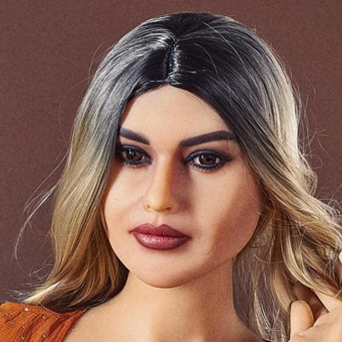Neodoll Racy Monica - Sex Doll Head - M16 Compatible - Tan - Lucidtoys
