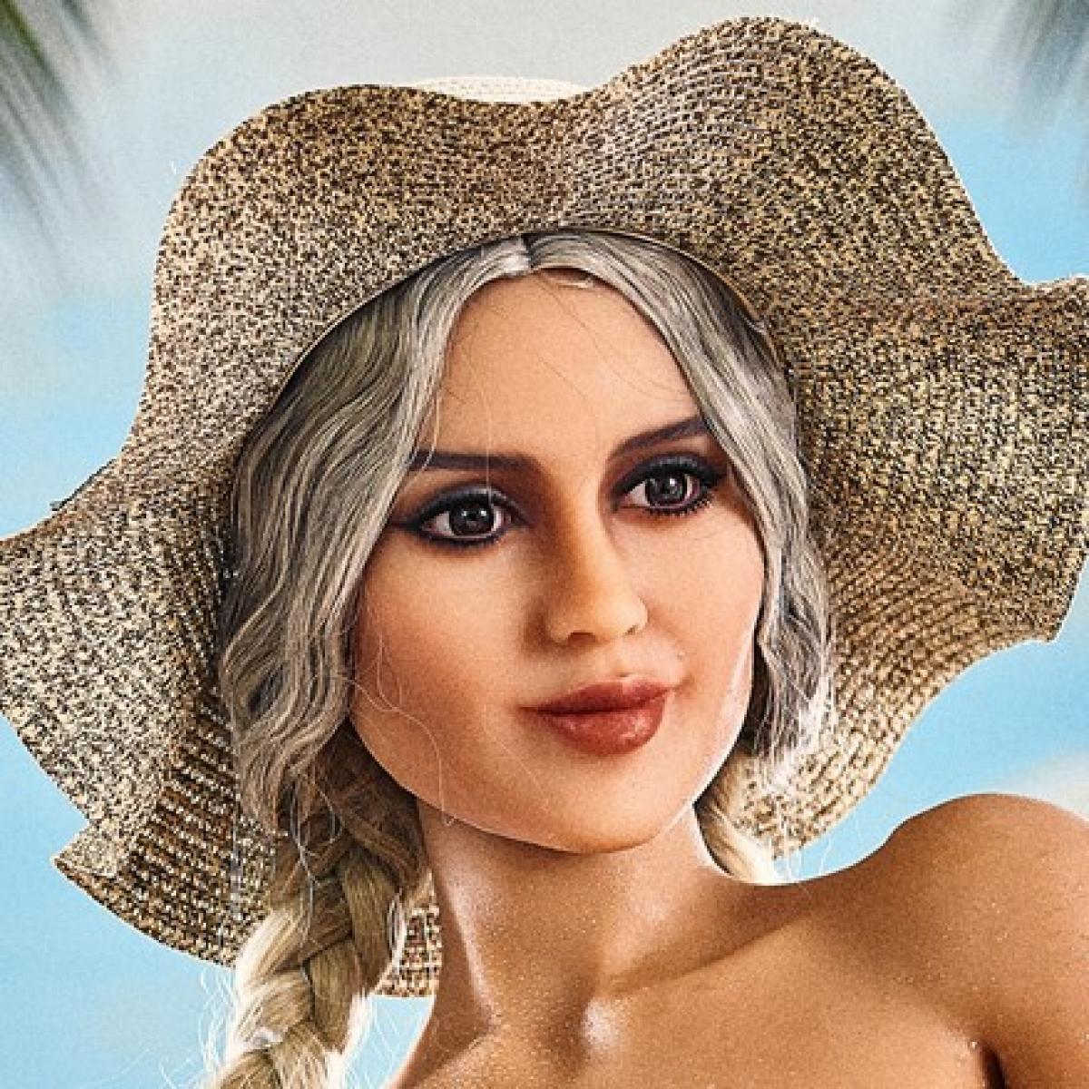 Neodoll Racy Jessica - Sex Doll Head - M16 Compatible - Tan - Lucidtoys