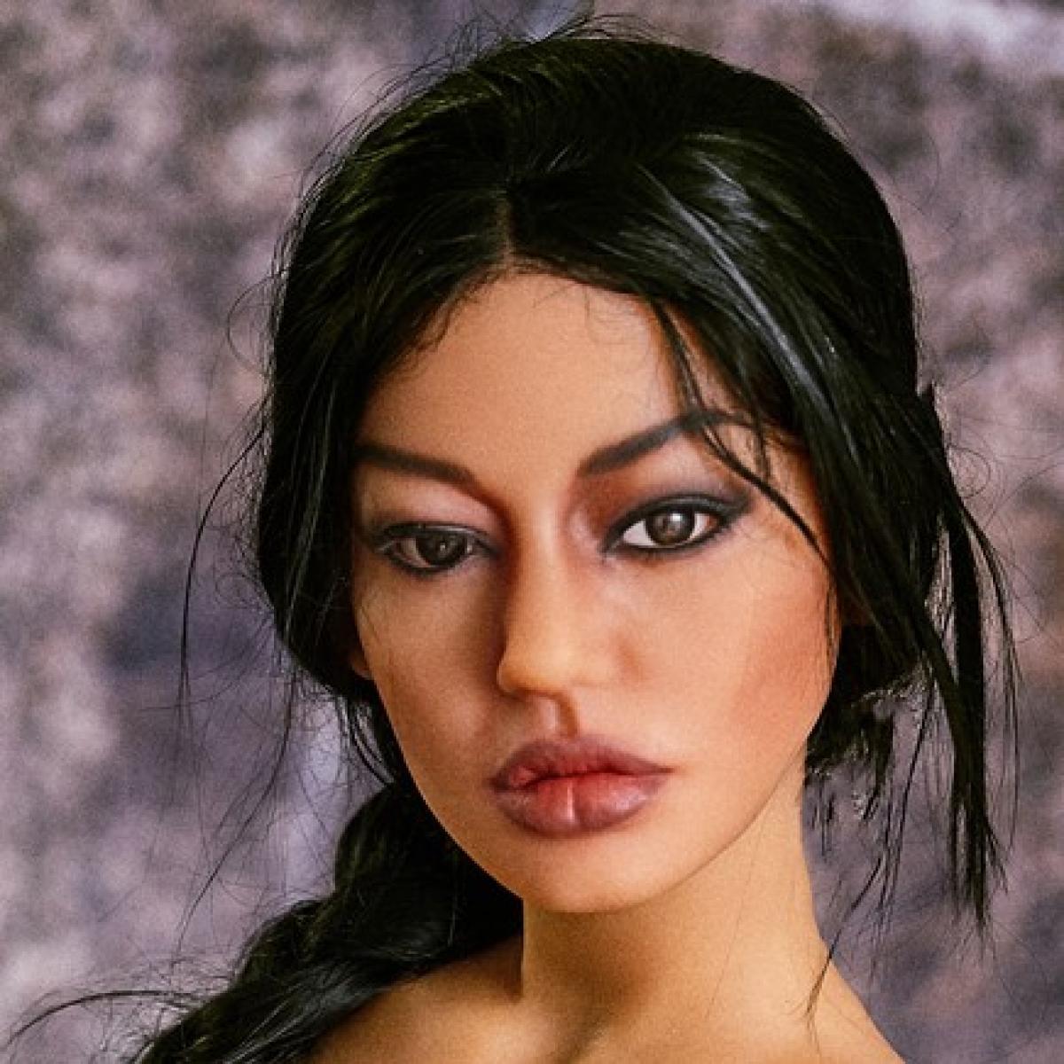 Neodoll Racy Tracy - Sex Doll Head - M16 Compatible - Tan - Lucidtoys