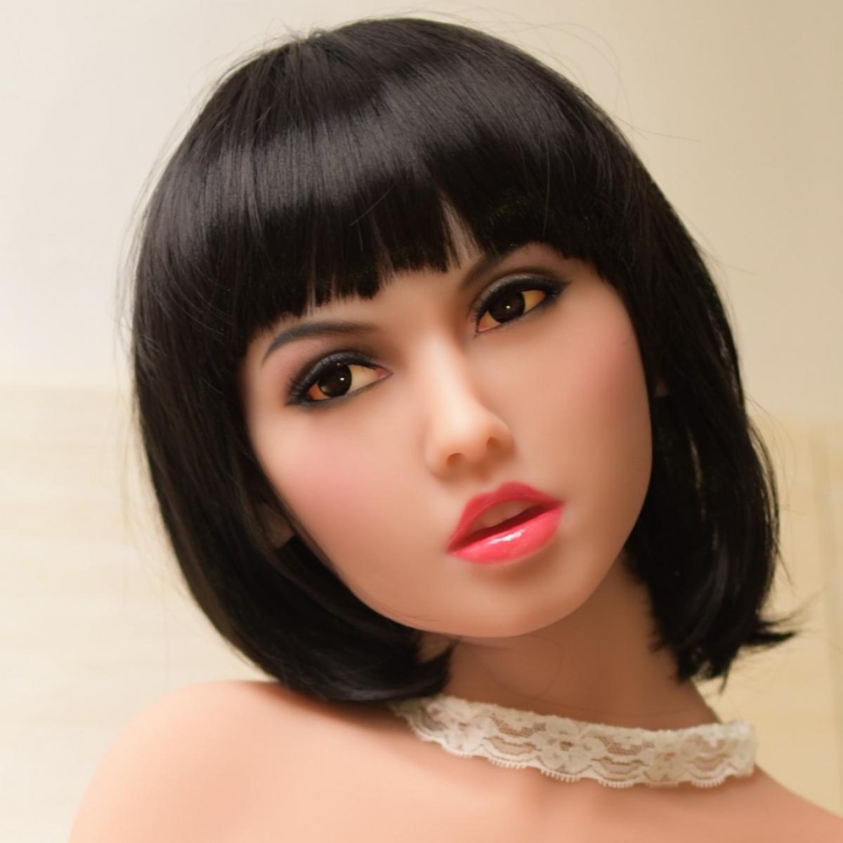 Allure Melanie Head - Sex Doll Head - M16 Compatible - Tan - Lucidtoys