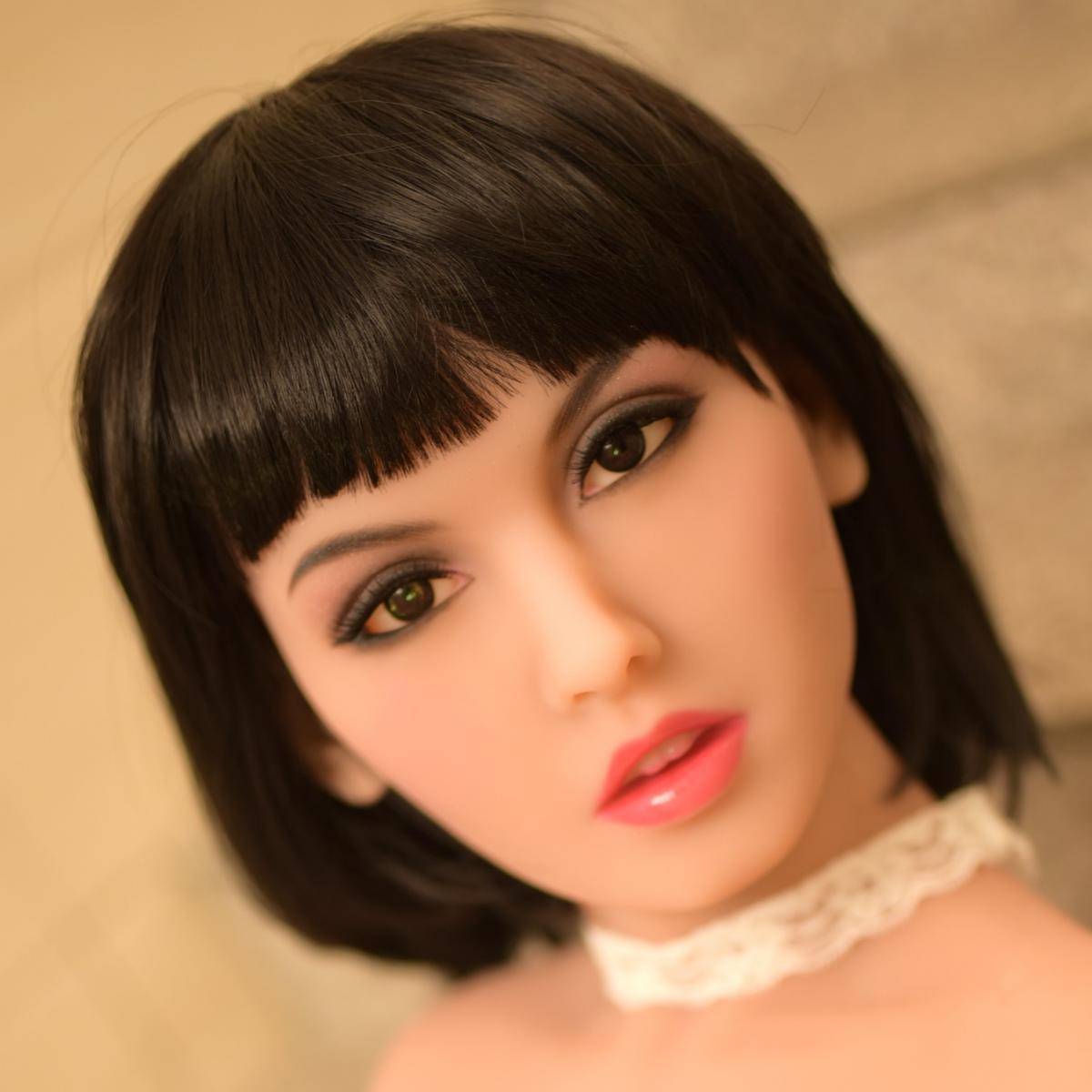 Allure Melanie Head - Sex Doll Head - M16 Compatible - Tan - Lucidtoys