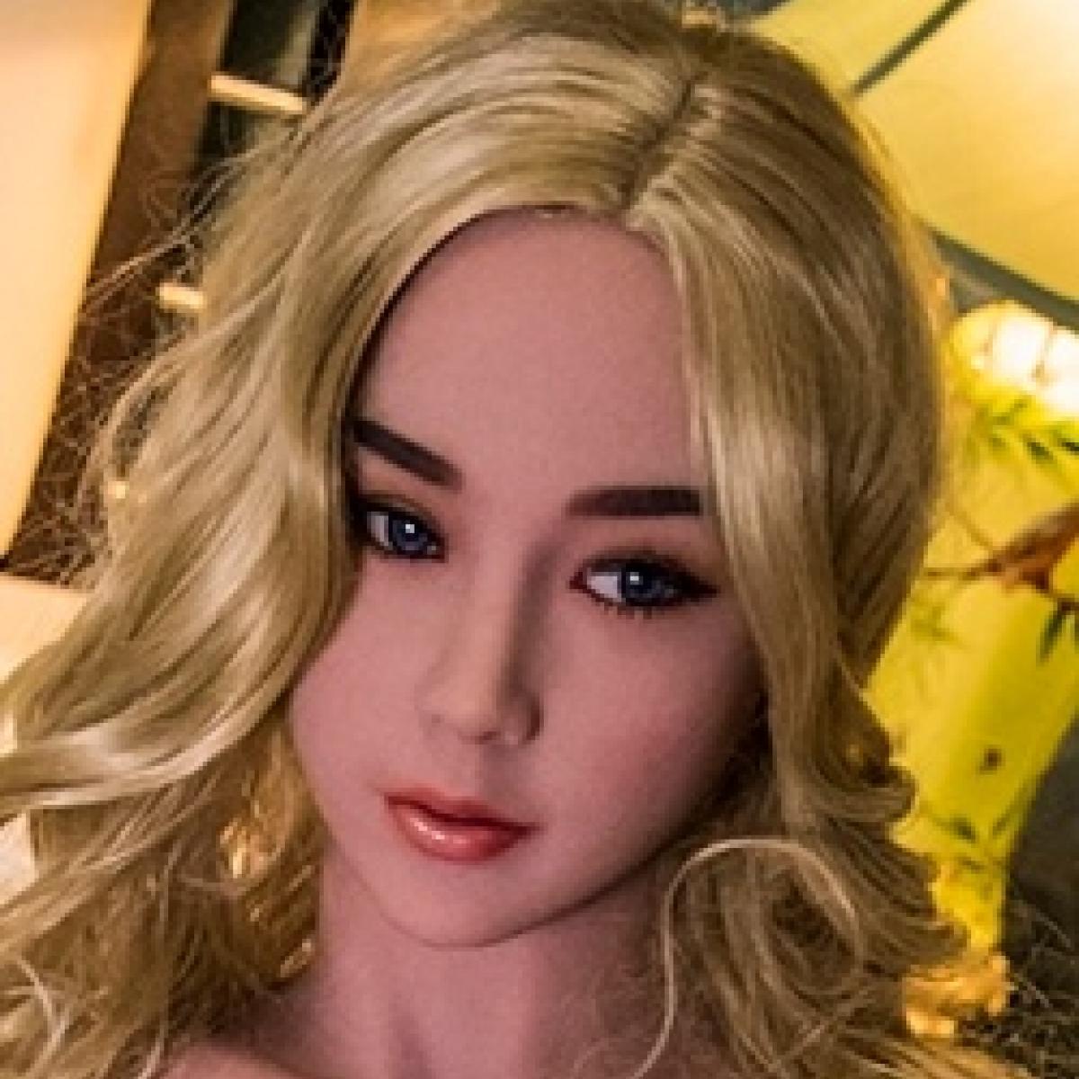 Firedoll - Avery - Sex Doll Head - M16 Compatible - Light-Tan - Lucidtoys