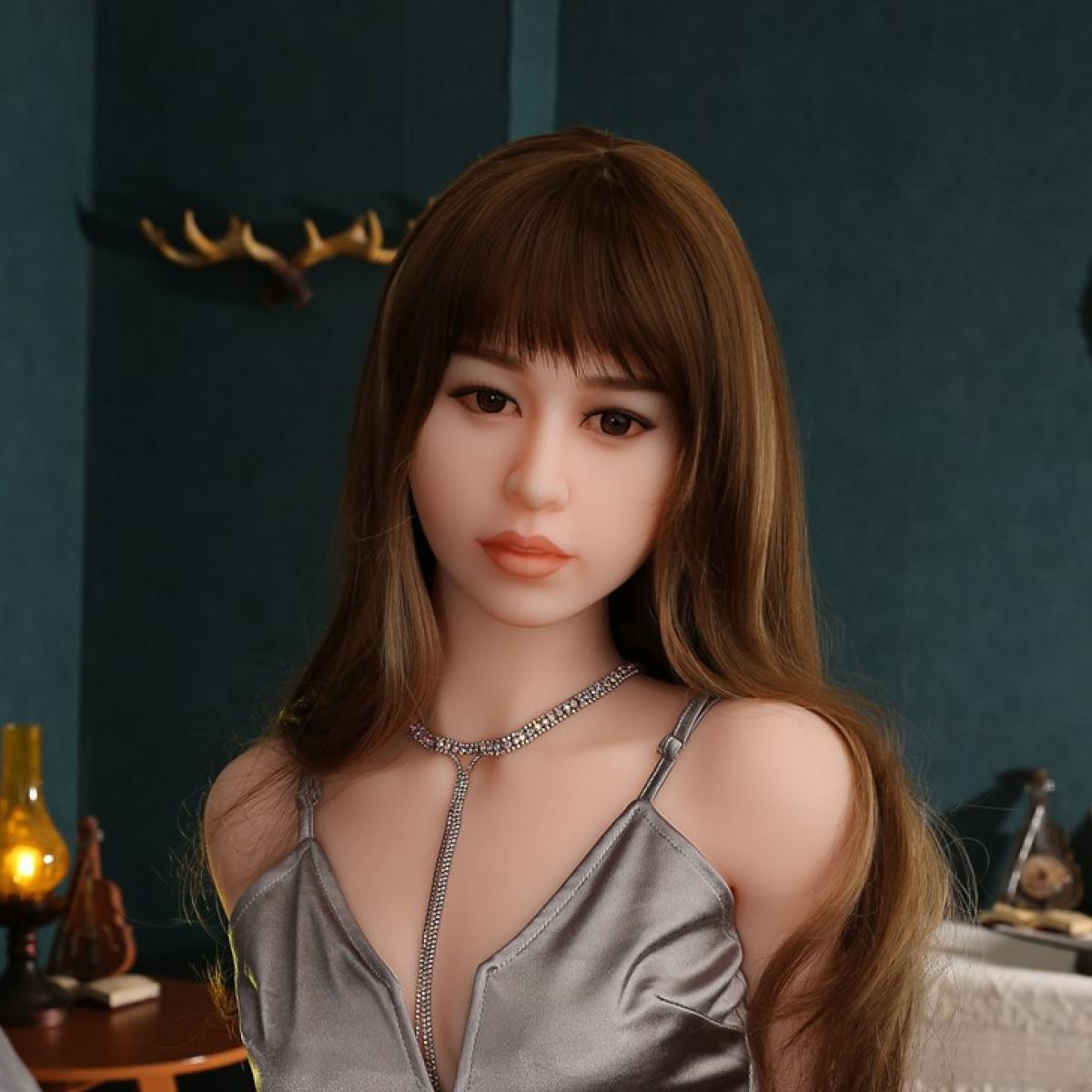 Neodoll Racy Yumi - Realistic Sex Doll Head - White - Lucidtoys