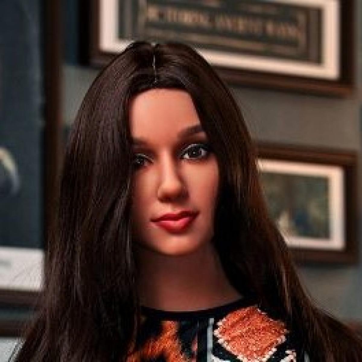 Neodoll Racy Sally - Sex Doll Head - Brown - Lucidtoys