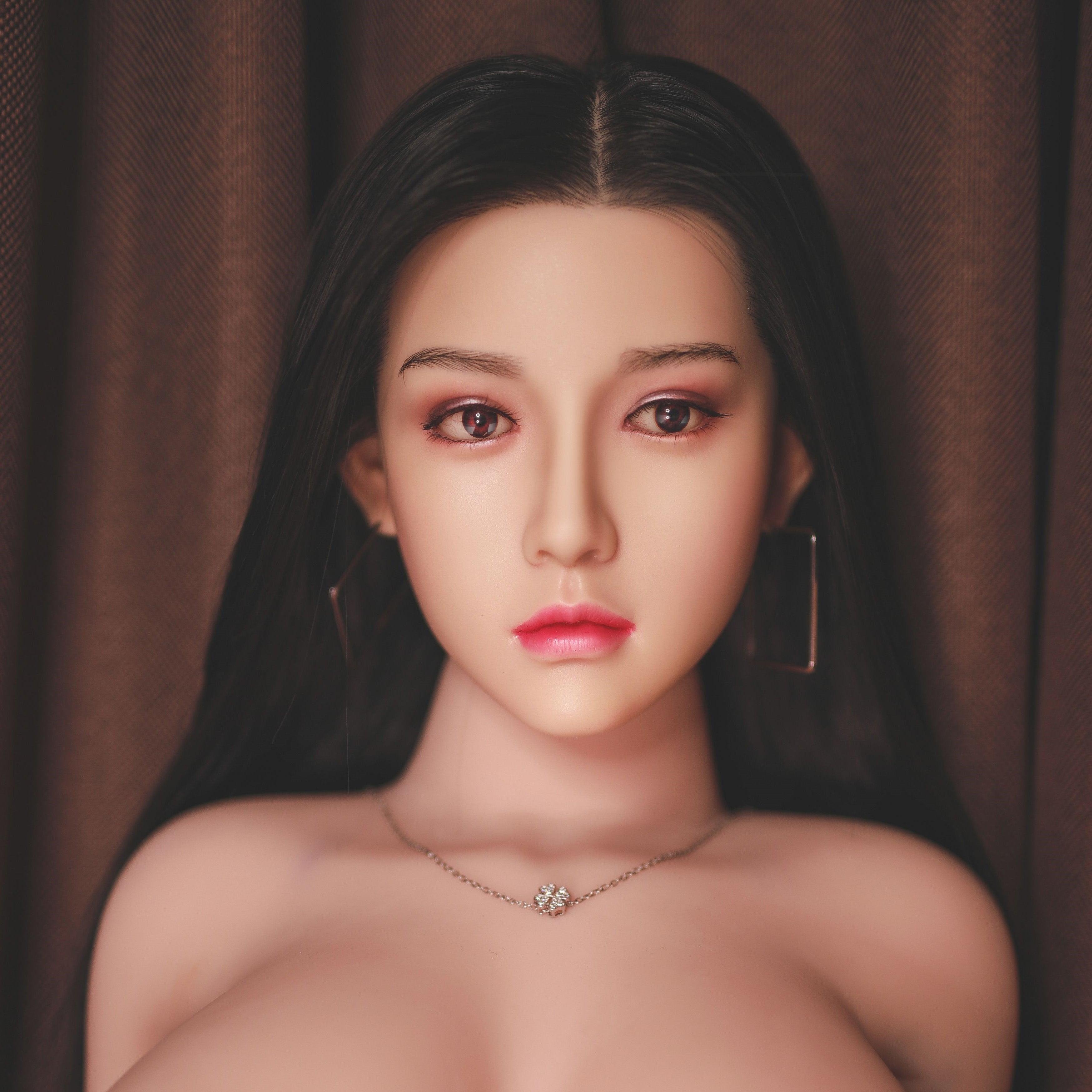 Neodoll Sugar Babe - Maeve - Silicone Sex Doll Head - Implanted Hair - Silicone Colour - Lucidtoys