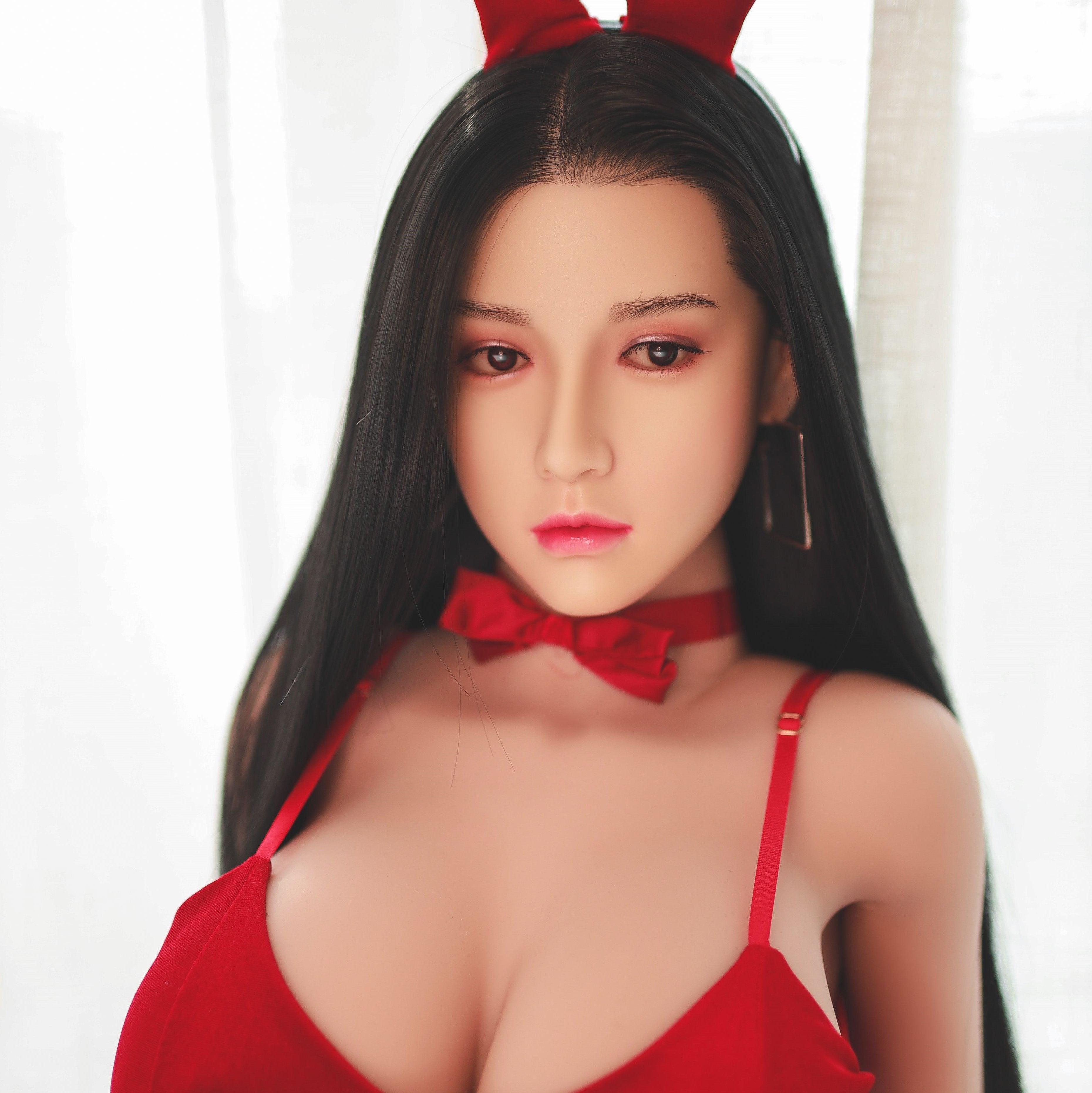 Neodoll Sugar Babe - Maeve - Silicone Sex Doll Head - Implanted Hair - Silicone Colour - Lucidtoys