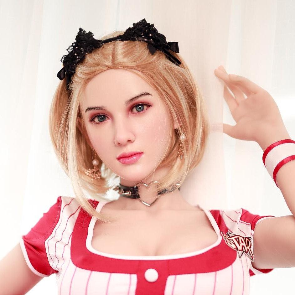 Neodoll Sugar Babe - Maci - Silicone Sex Doll Head - Implanted Hair - Silicone Colour - Lucidtoys