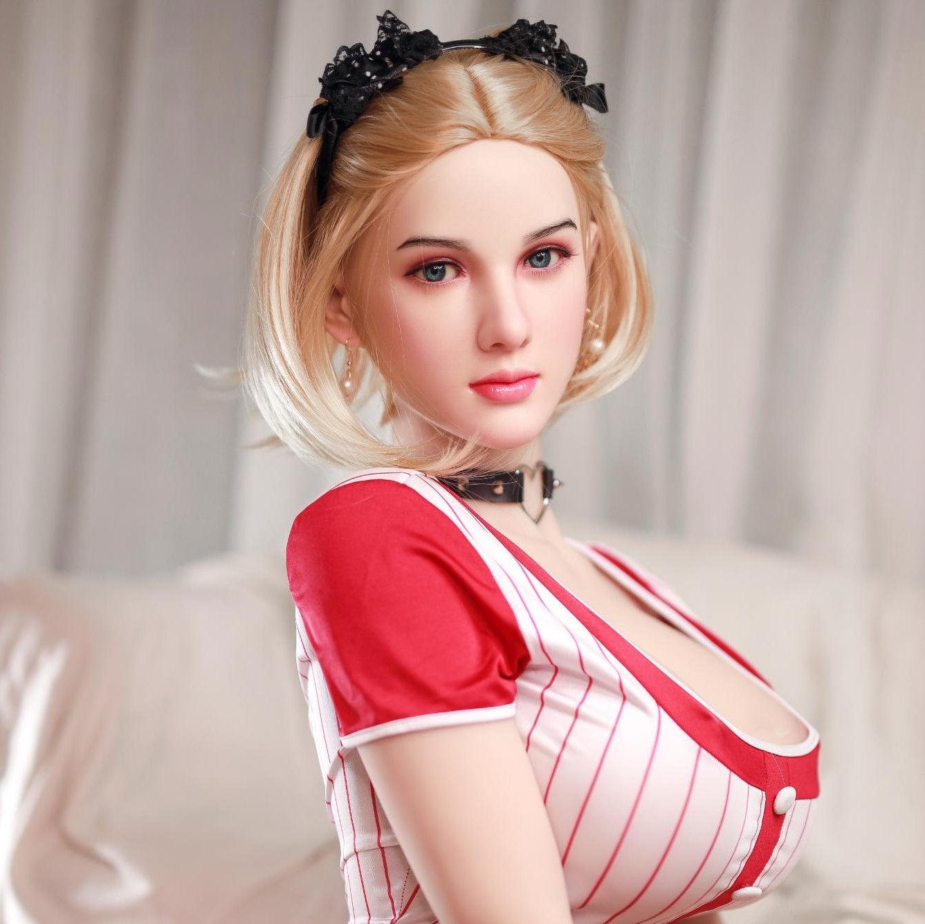 Neodoll Sugar Babe - Maci - Silicone Sex Doll Head - Implanted Hair - Silicone Colour - Lucidtoys