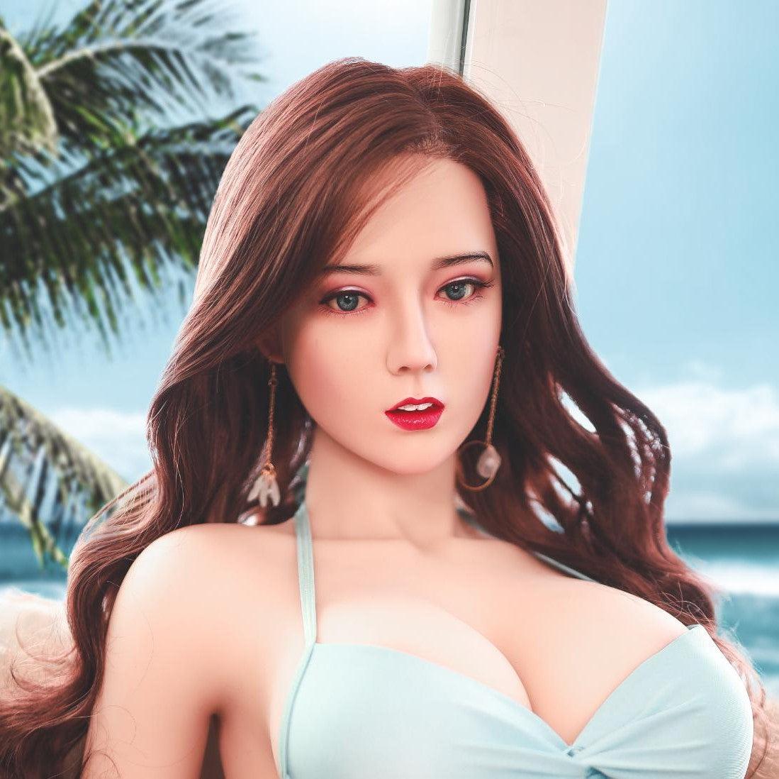 Neodoll Sugar Babe - Gracelynn - Silicone Sex Doll Head - Implanted Hair - Silicone Colour - Lucidtoys