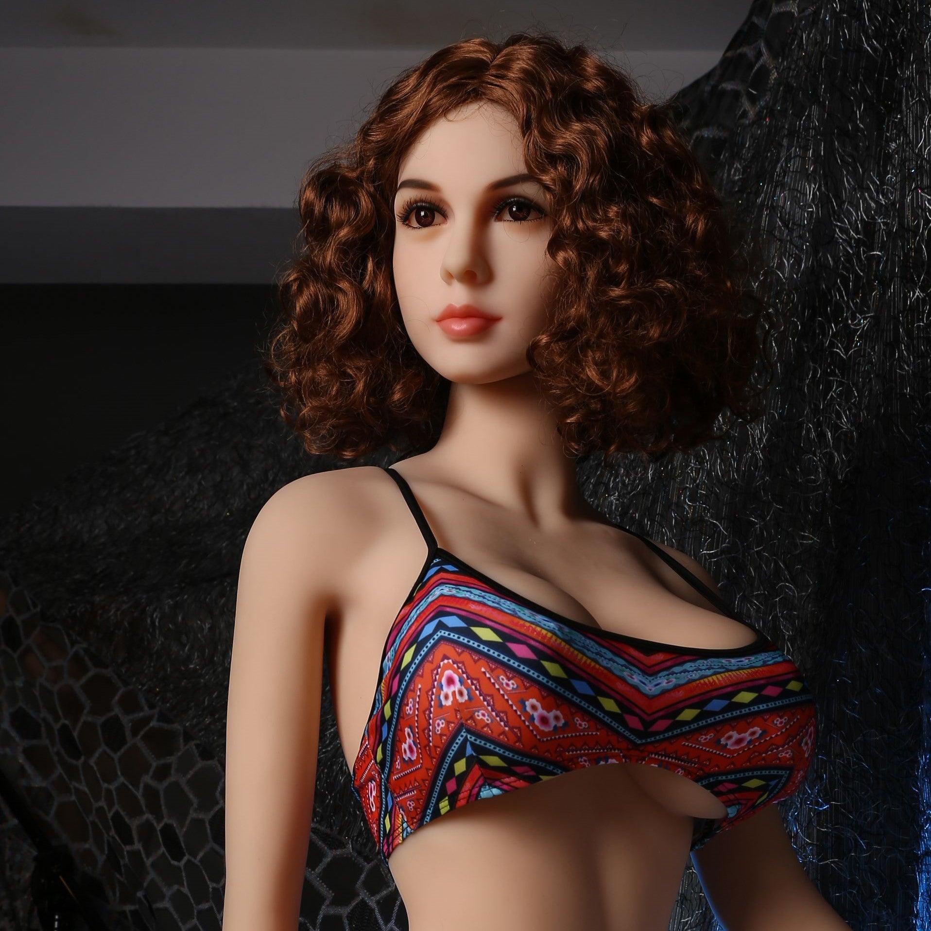 Fire Doll - Madge - Sex Doll Head - Light Tan - Lucidtoys