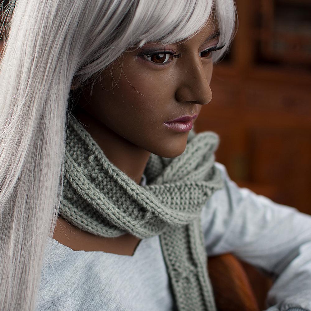 Neodoll Allure Aviana - Sex Doll Head - Black - Lucidtoys