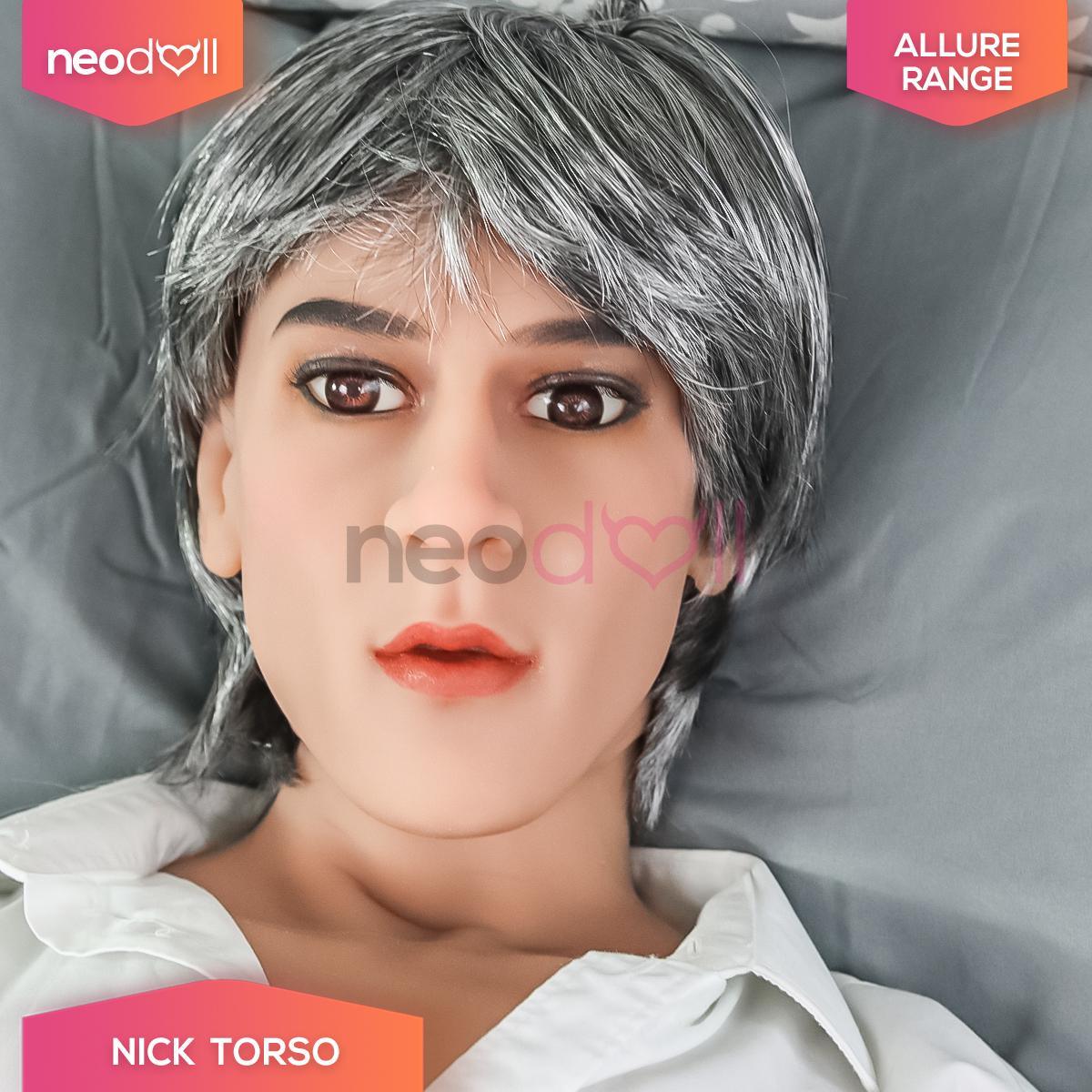 Neodoll Allure - Mick - Male Sex Doll Head - M16 Compatible - Brown - Lucidtoys