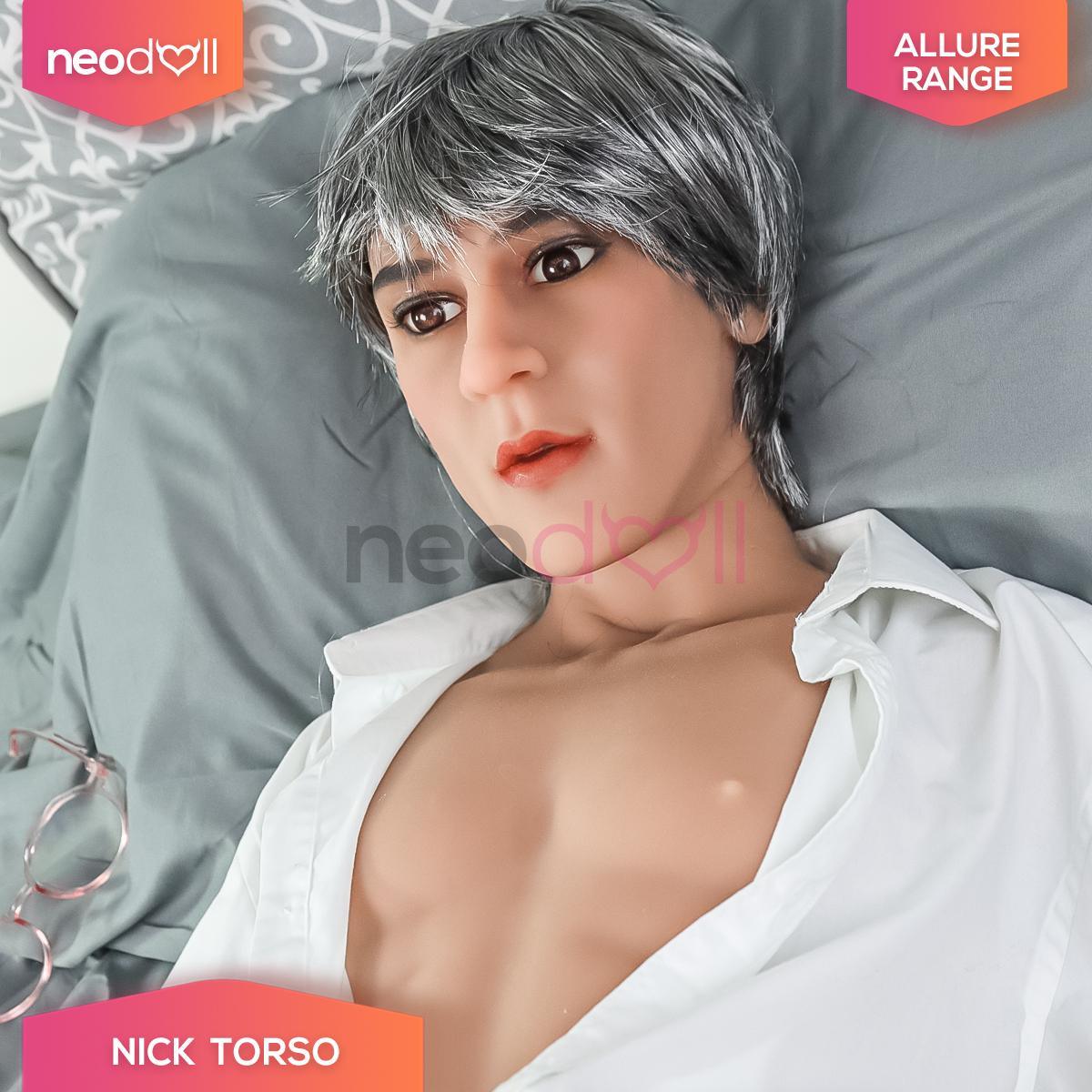 Neodoll Allure - Mick - Male Sex Doll Head - M16 Compatible - Brown - Lucidtoys