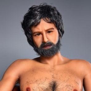 Neodoll Racy - William - Male Sex Doll Head - Tan - Lucidtoys