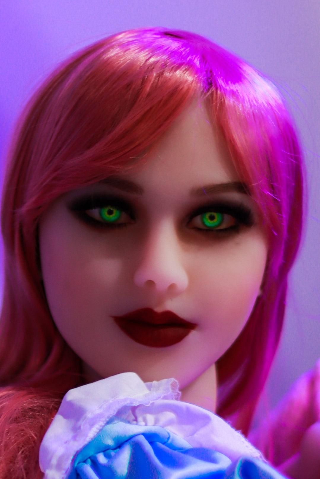 SoulMate Dolls - Alyssa Head - Sex Doll Heads - White - Lucidtoys